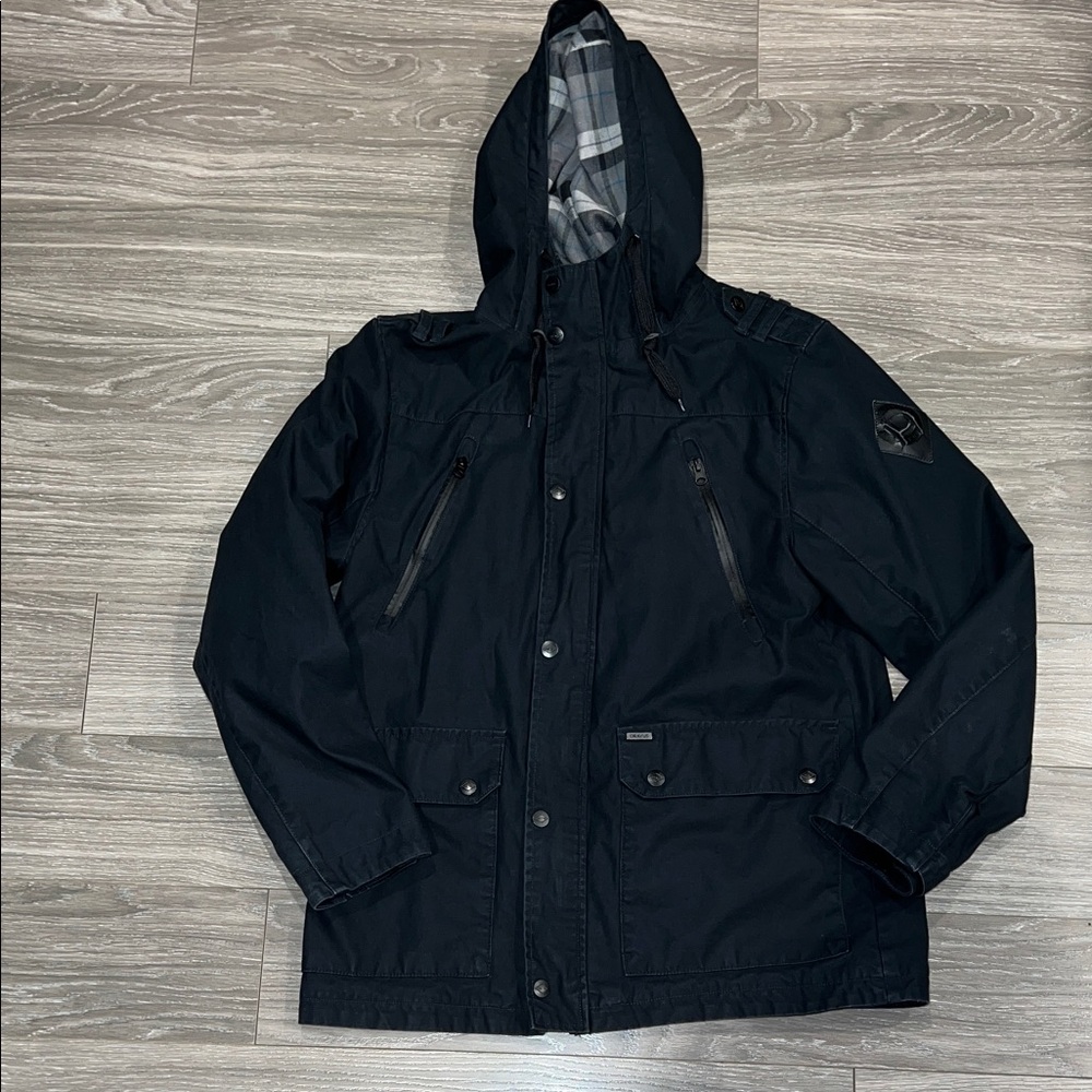 Dravus Men's Black Hooded Jacket